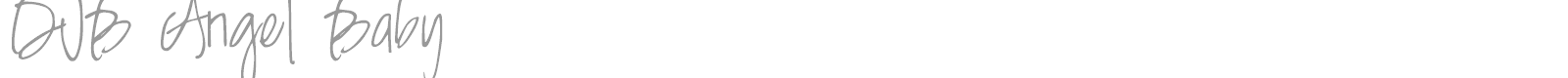 DJB Angel Baby font preview